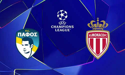 موعد مباراة بافوس ضد موناكو دوري أبطال أوروبا والقنوات الناقلة يلا شوت